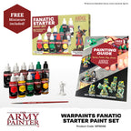 The Army Painter Warpaints Fanatic Starter High Covering Acrylic Paint Set WP8066 (11 colors + 1 brush + 1 miniature) WP8066