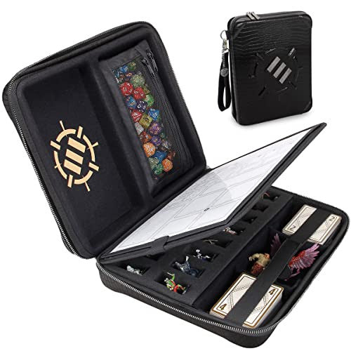 Enhance DnD Binder Collectors Edition RPG Organizer Case with Builtin Character Sheet Holder and Erasable Scribe Panel Dragon Black ENGTCEC200BKEW
