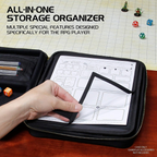 Enhance DnD Binder RPG Organizer Case with Built in Character Sheet Holder and Erasable Scribe Panel Black ENGTCEC100BKEW