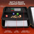 Enhance DnD Binder RPG Organizer Case with Built in Character Sheet Holder and Erasable Scribe Panel Black ENGTCEC100BKEW