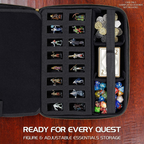 Enhance DnD Binder RPG Organizer Case with Built in Character Sheet Holder and Erasable Scribe Panel Black ENGTCEC100BKEW