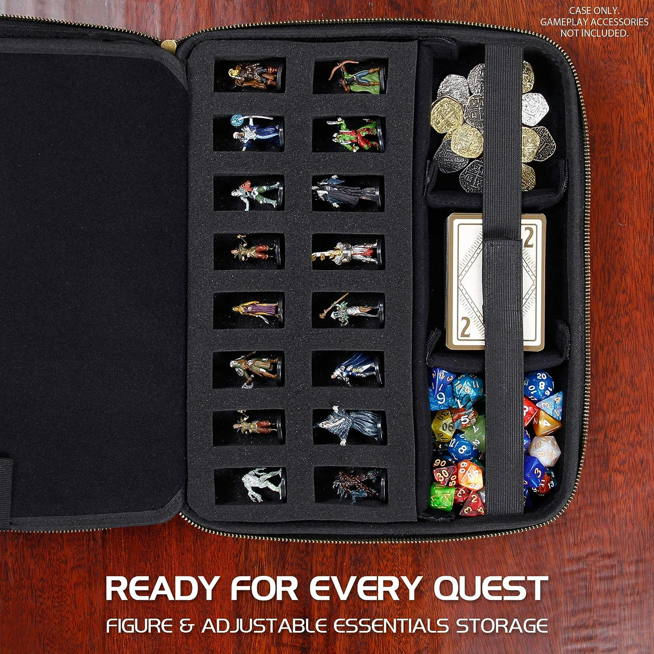 Enhance DnD Binder RPG Organizer Case with Built in Character Sheet Holder and Erasable Scribe Panel Black ENGTCEC100BKEW
