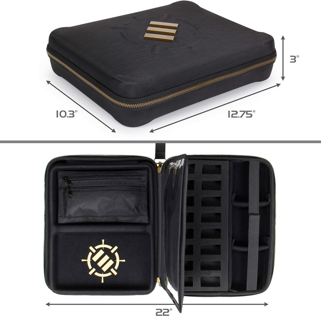 Enhance DnD Binder RPG Organizer Case with Built in Character Sheet Holder and Erasable Scribe Panel Black ENGTCEC100BKEW