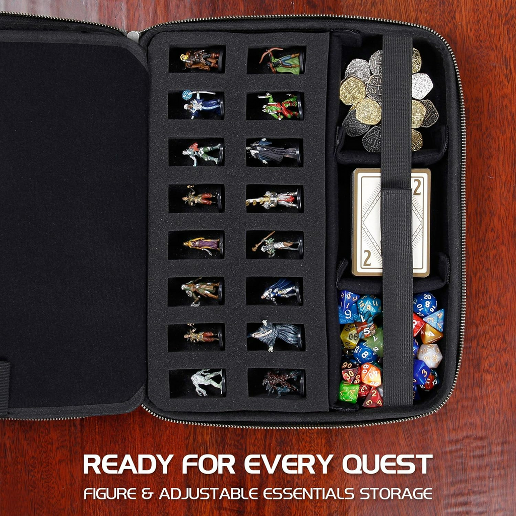 Enhance DnD Binder Collectors Edition RPG Organizer Case with Builtin Character Sheet Holder and Erasable Scribe Panel Dragon Black ENGTCEC200BKEW