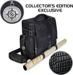 Enhance Collectors Edition RPG Adventurers DnD Bag Dragon Hide Exterior Travel RPG Bag with Tabletop Miniatures Storage Vault Dragon Black ENGTCFD200BKEW