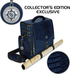 Enhance Collectors Edition RPG Adventurers DnD Bag Dragon Hide Exterior Travel RPG Bag with Tabletop Miniatures Storage Vault Dragon Blue ENGTCFD200BLEW