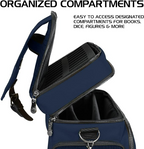 Enhance Collectors Edition RPG Adventurers DnD Bag Dragon Hide Exterior Travel RPG Bag with Tabletop Miniatures Storage Vault Dragon Blue ENGTCFD200BLEW