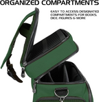 Enhance Collectors Edition RPG Adventurers DnD Bag Dragon Hide Exterior Travel RPG Bag with Tabletop Miniatures Storage Vault Dragon Green ENGTCFD200GNEW
