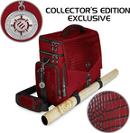 Enhance Collectors Edition RPG Adventurers DnD Bag Dragon Hide Exterior Travel RPG Bag with Tabletop Miniatures Storage Vault Dragon Red ENGTCFD200RDEW