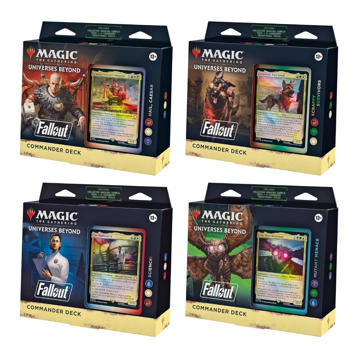 Magic the Gathering CCG Fallout Commander Deck Carton (4) MTG-FLT-DC