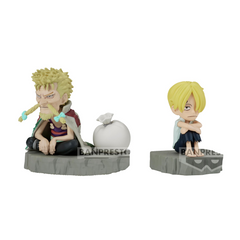 Sanji & Zeff "One Piece" Bandai Spirits World Collectable Figure Log Stories