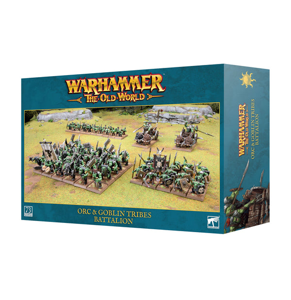 Games Workshop Warhammer The Old World Battalion Orc and Goblin Tribes Plastic Box 09-05