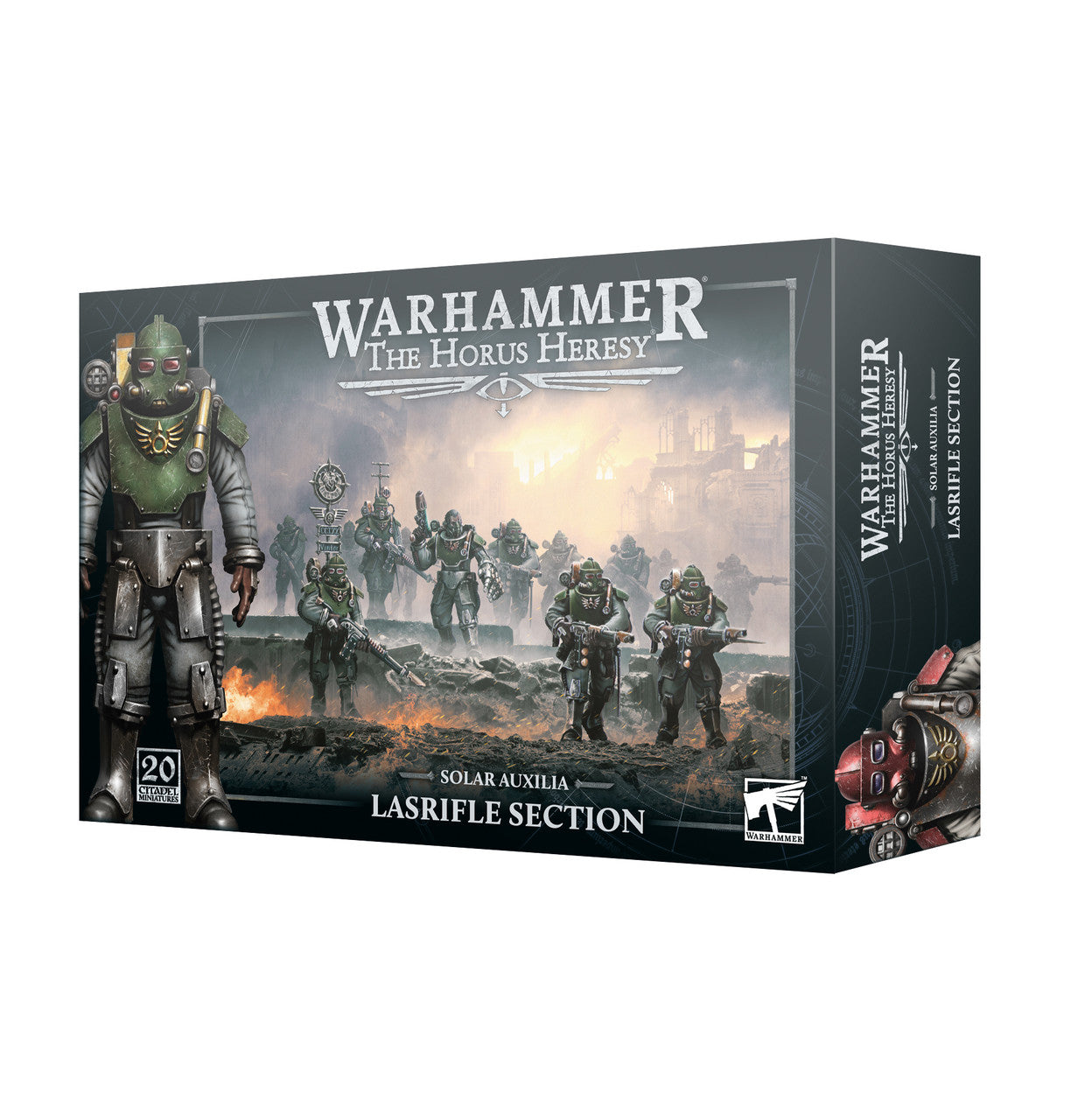 Games Workshop Horus Heresy Solar Auxilia Lasrifle Section Plastic Box 31-73