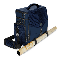 Enhance Collectors Edition RPG Adventurers DnD Bag Dragon Hide Exterior Travel RPG Bag with Tabletop Miniatures Storage Vault Dragon Blue ENGTCFD200BLEW