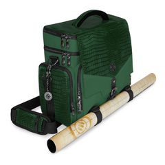 Enhance Collectors Edition RPG Adventurers DnD Bag Dragon Hide Exterior Travel RPG Bag with Tabletop Miniatures Storage Vault Dragon Green ENGTCFD200GNEW