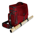 Enhance Collectors Edition RPG Adventurers DnD Bag Dragon Hide Exterior Travel RPG Bag with Tabletop Miniatures Storage Vault Dragon Red ENGTCFD200RDEW