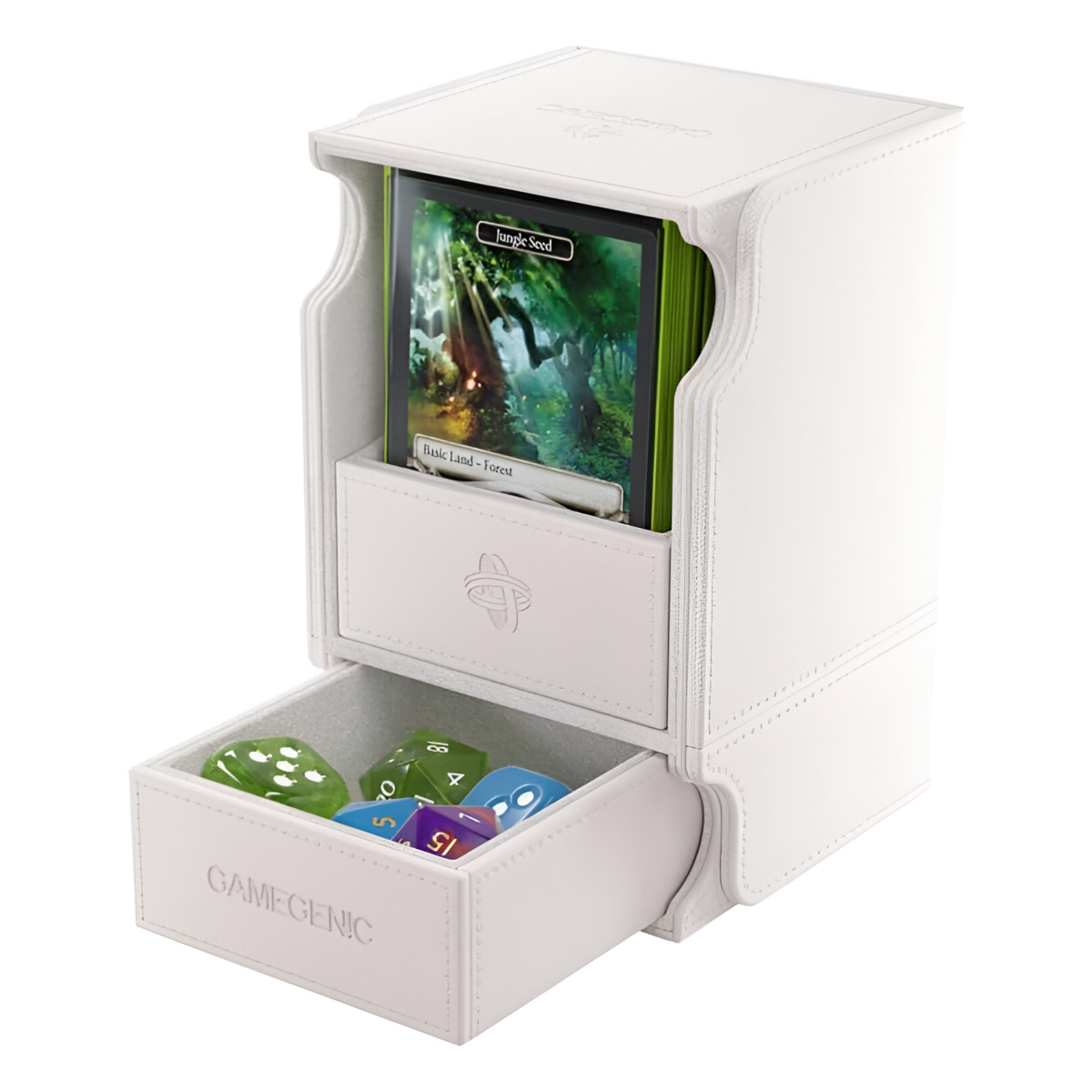 Gamegenic Watchtower 100+ Xl White Stores 100 Regular Double Sleeved Cards with Extra Space for Tokens GGS20121M