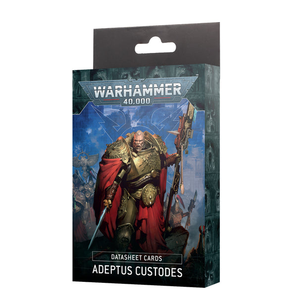 Games Workshop Warhammer 40K Adeptus Custodes Datasheet English Cards 2024 Edition 01-15
