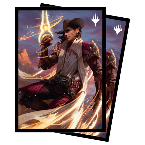 Ultra Pro Magic The Gathering CCG Outlaws of Thunder Junction 100ct Kellan, the Kid Key Art Deck Protector Sleeves UPI-38356