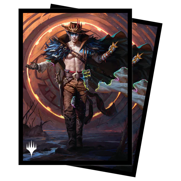 MTG Magic The Gathering CCG Outlaws of Thunder Junction 100ct Oko, the Ringleader Key Art Deck Protector Sleeves UPI-38357