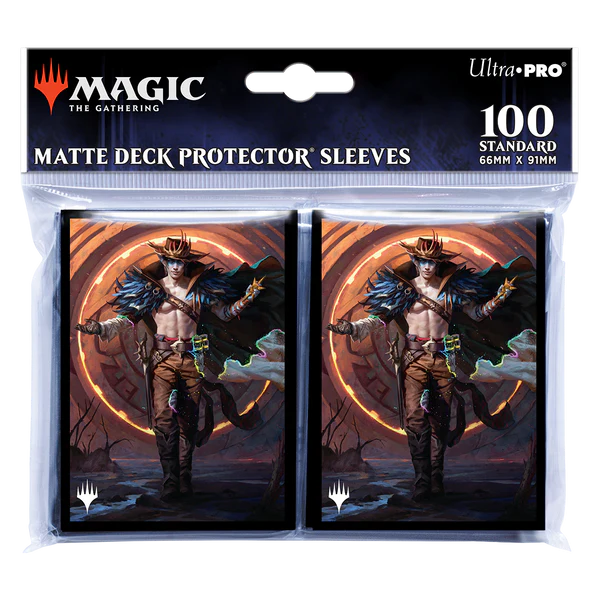 MTG Magic The Gathering CCG Outlaws of Thunder Junction 100ct Oko, the Ringleader Key Art Deck Protector Sleeves UPI-38357