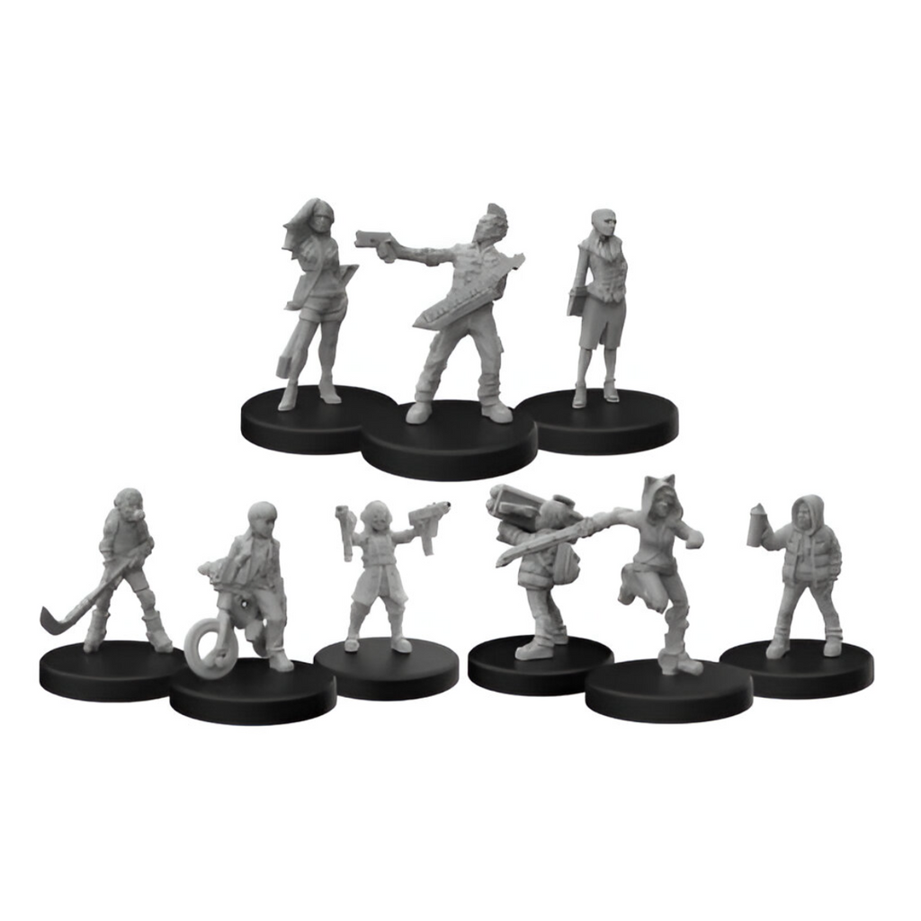 Monster Fight Club Cyberpunk Red Miniatures Bundle Generation Red A B and Rockerboys 3 Items MFC-70003K1-FBA