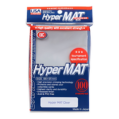 KMC Hyper Matte Clear 100-count Standard Size Sleeves Pack [USA Packaging]