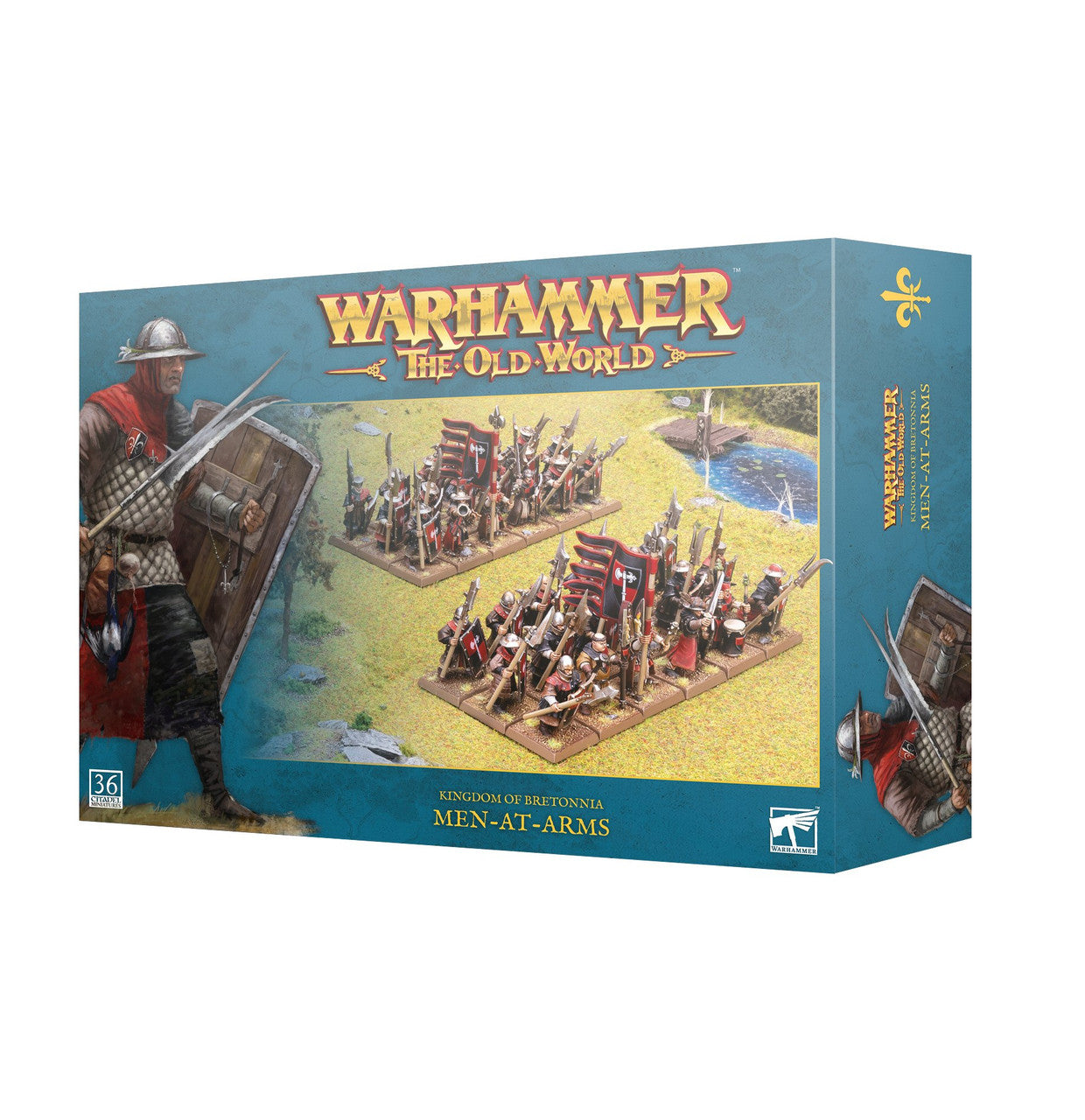 Games Workshop Warhammer The Old World Kingdom Of Bretonnia Men-At-Arms Plastic Box 06-12