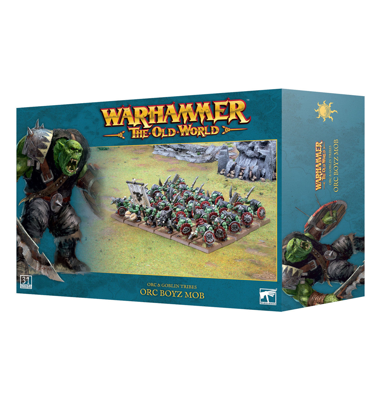 Games Workshop Warhammer The Old World Orc & Goblin Tribes Orc Boyz Mob Plastic Box 09-02