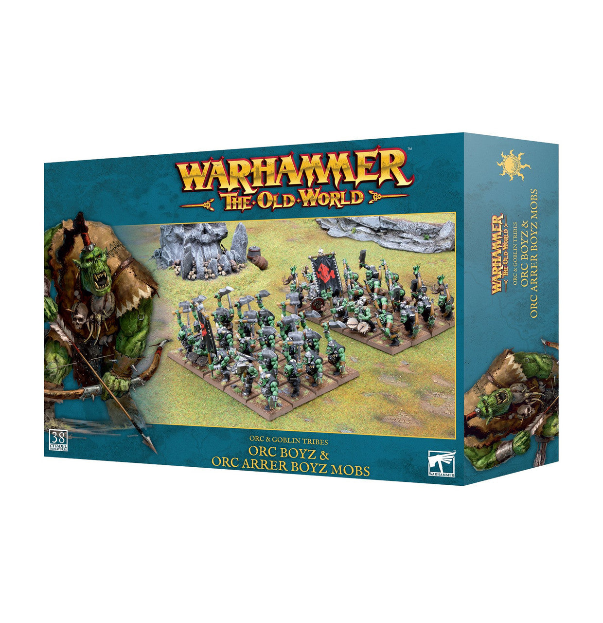 Games Workshop Warhammer The Old World Orc & Goblin Orc Boyz & Orc Arrer Boyz Mobs Plastic Box 09-03
