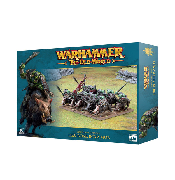Games Workshop Warhammer The Old World Orc & Goblin Tribes Orc Boar Boyz Mob Plastic Box 09-06