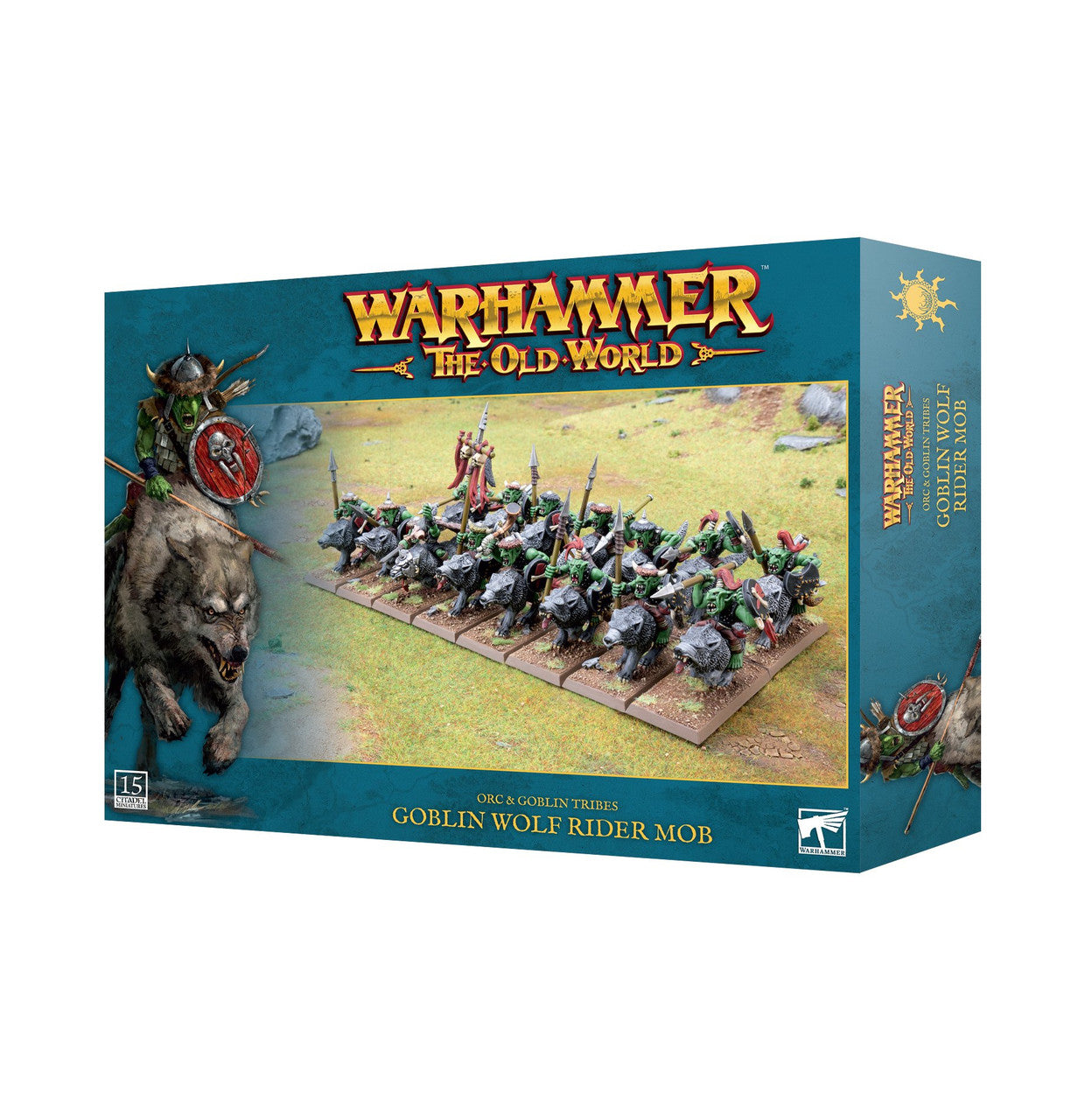 Games Workshop Warhammer The Old World Orc & Goblin Tribes Goblin Wolf Rider Mob Plastic Box 09-09