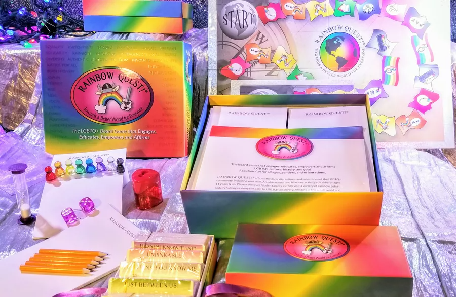 Rainbow Quest Treasure Chest Board Games for 2 to 8 Player with 90 Min Max Playing Time for Age 13+