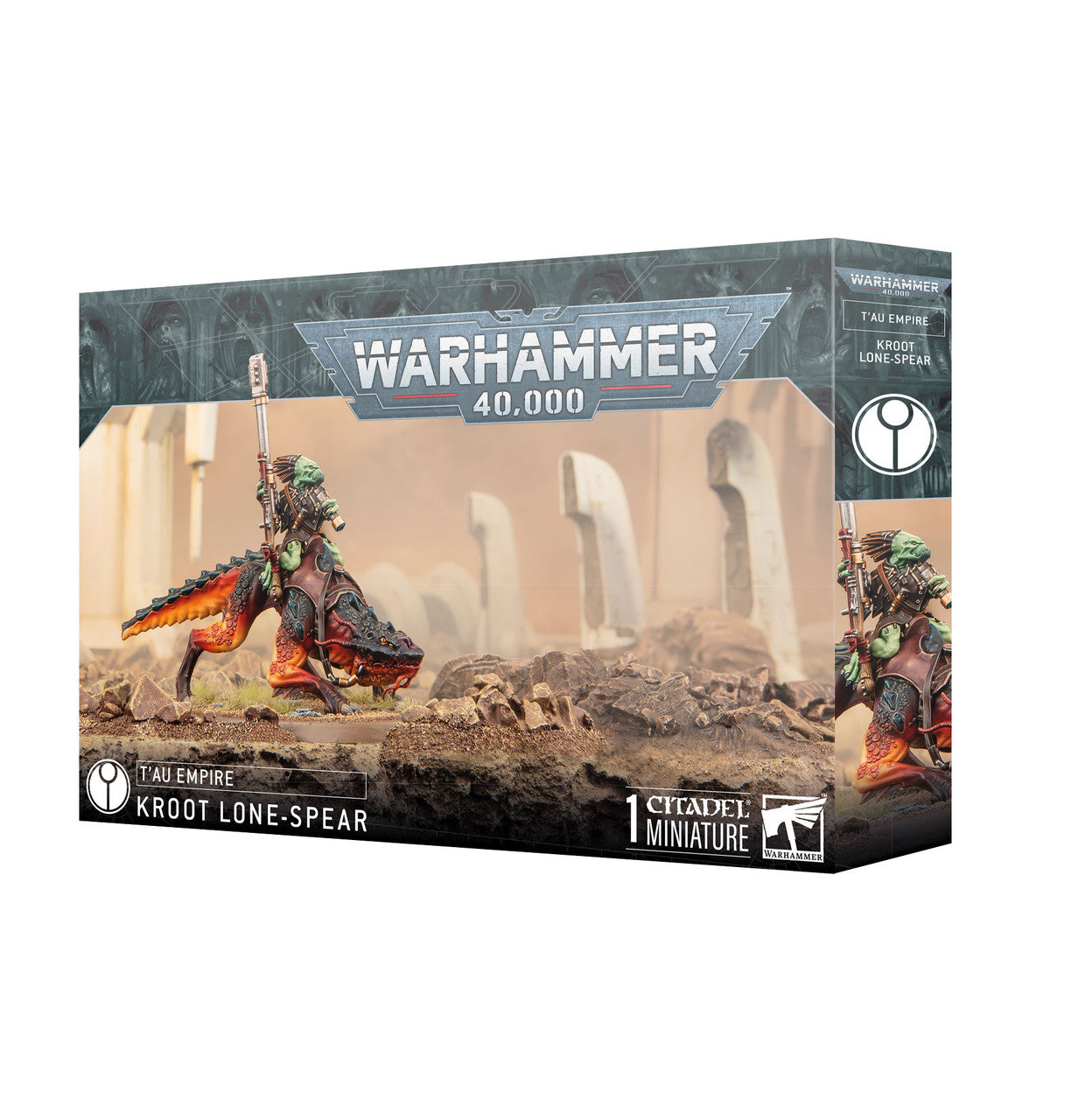 Games Workshop Warhammer 40K T'Au Empire Kroot Lone-Spear Plastic Box 56-59