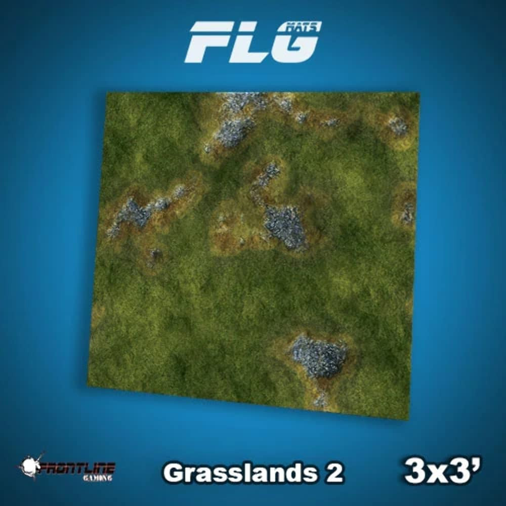 Frontline Gaming FLG Mats Grasslands 2 3'x3' For Warhammer 40K Age Of Sigmar Star Wars Legion X-Wing Board Games GRASS23x3