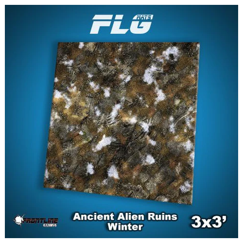 Frontline Gaming FLG Mats Ancient Alien Ruins Winter 3'x3' For Warhammer 40K Age Of Sigmar Star Wars Legion X-Wing Board Games AARW3X3