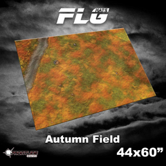Frontline Gaming FLG Mats Autumn Field 44"x60" For Tournament Warhammer 40K Horus Heresy Age Of Sigmar Incursion And Strike Force Board Games AutField44x60