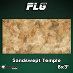 Frontline Gaming FLG Mats Sandswept Temple 44"x60" For Tournament Warhammer 40K Horus Heresy Age Of Sigmar Incursion And Strike Force Board Games STEMPLE44x60