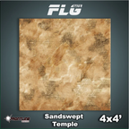 Frontline Gaming FLG Mats Sandswept Temple 3'x3' For Warhammer 40K Age Of Sigmar Star Wars Legion X-Wing Board Games STEMPLE3x3
