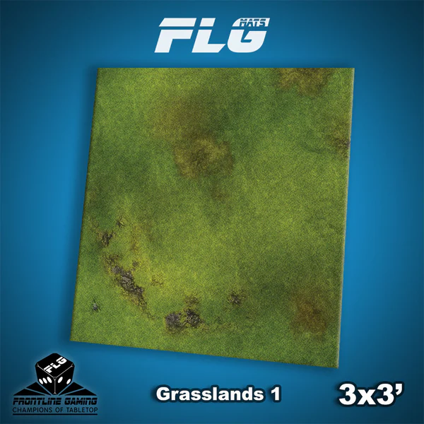 Frontline Gaming FLG Mats Grasslands 1 3'x3' For Warhammer 40K Age Of Sigmar Star Wars Legion X-Wing Board Games GRASS13x3