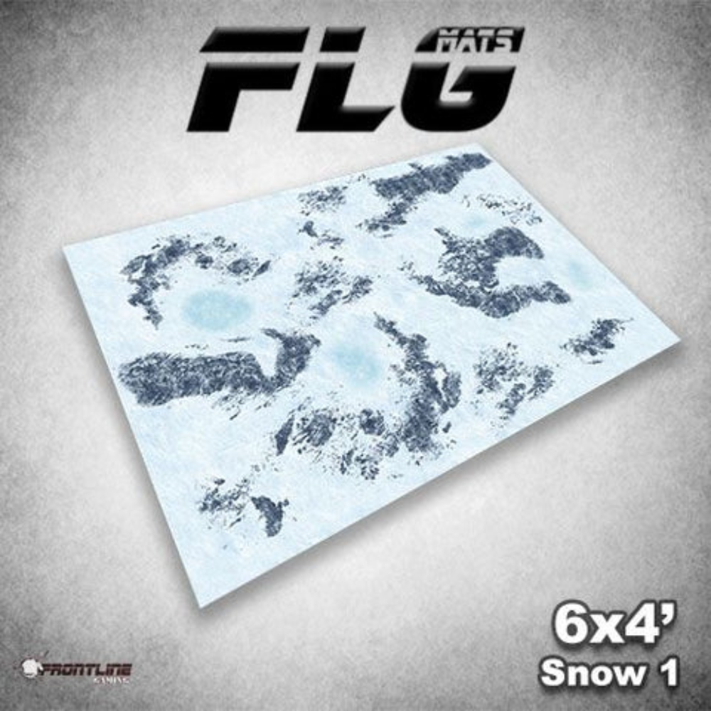 Frontline Gaming FLG Mats Snow 1 3'x3' For Warhammer 40K Age Of Sigmar Star Wars Legion X-Wing Board Games SNW3X3