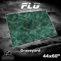 Frontline Gaming FLG Mats Graveyard 44"x60" For Tournament Warhammer 40K Horus Heresy Age Of Sigmar Incursion And Strike Force Board Games GYARD44x60