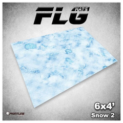 Frontline Gaming FLG Mats Snow 2 44"x60" For Tournament Warhammer 40K Horus Heresy Age Of Sigmar Incursion And Strike Force Board Games Snow244x60