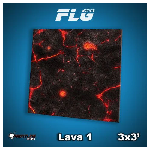Frontline Gaming FLG Mats Lava 1 3'x3' For Warhammer 40K Age Of Sigmar Star Wars Legion X-Wing Board Games LAVA3X3