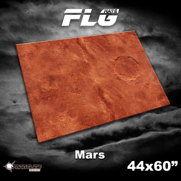 Frontline Gaming FLG Mats Mars 1 44"x60" For Tournament Warhammer 40K Horus Heresy Age Of Sigmar Incursion And Strike Force Board Games MARS44x60
