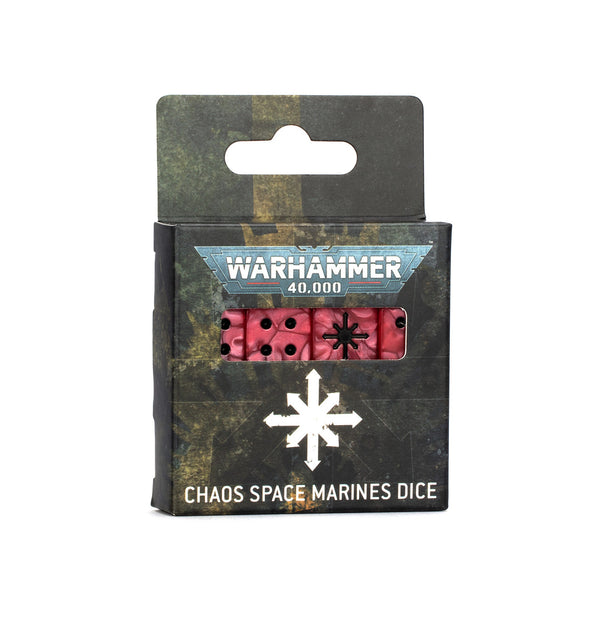 Games Workshop Warhammer 40K Citadel Chaos Space Marines Dice 2024 Edition 86-62