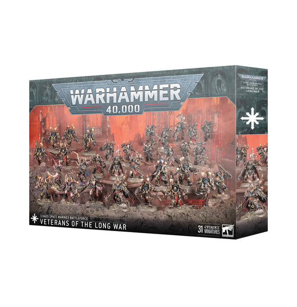 Games Workshop Warhammer 40K Chaos Space Marines Battleforce Veterans Of The Long War Plastic Box 43-16