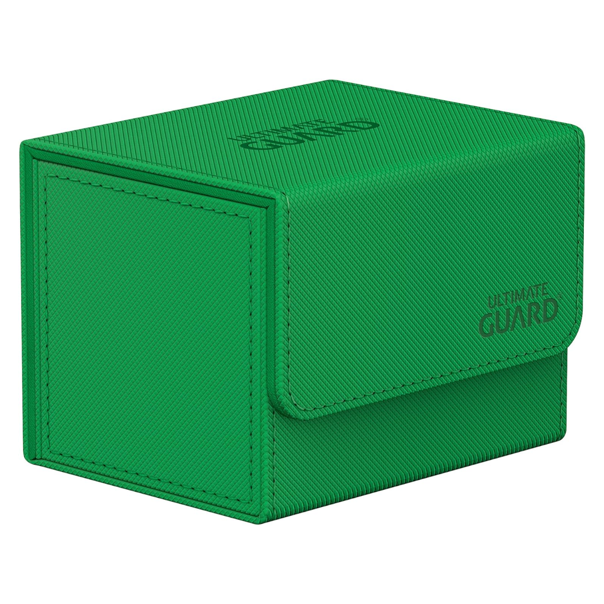 Ultimate Guard Sidewinder 100+ Deck Box for 100 Double Sleeved TCG Cards with Magnetic Closure & Microfiber Inner Lining - Green