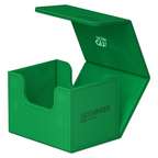 Ultimate Guard Sidewinder 100+ Deck Box for 100 Double Sleeved TCG Cards with Magnetic Closure & Microfiber Inner Lining - Green