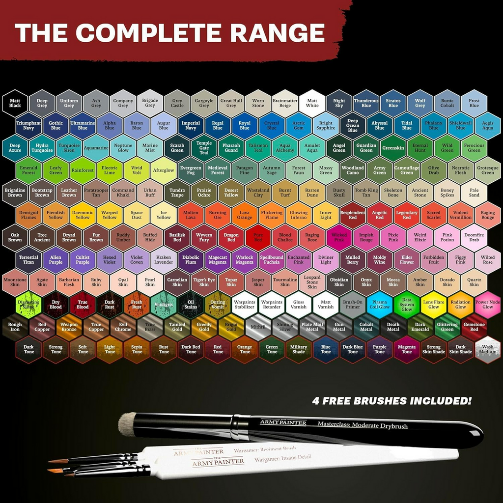 The Army Painter Warpaints Fanatic Complete Paint Set (Limited Edition) TAP-WP8070